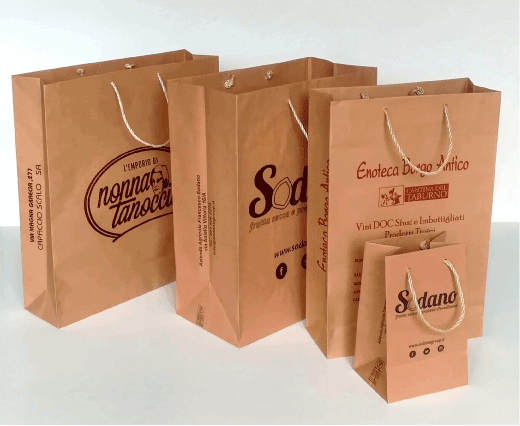 borse ecologiche in carta riciclata